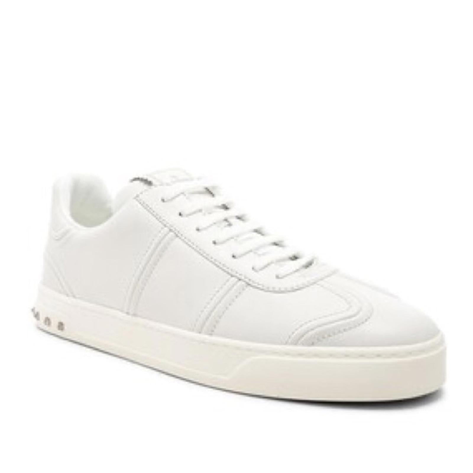 Valentino Garavani Flycrew Leather Sneakers, Size 43/9.5 Comes w/Box Excellent!