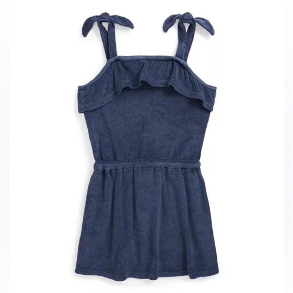 Polo Ralph Lauren Ruffled Terry Swim Cover-Up in Rustic Navy Size XL/16 NEW wTag