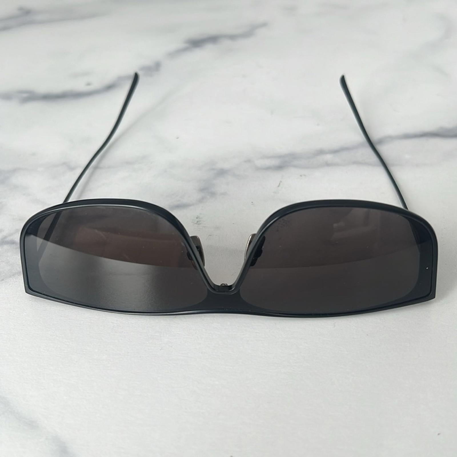 Saint Laurent 605 Luna Rectangular Sunglasses -002 99 S NEW w/Tag $740