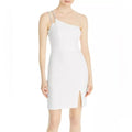 Bloomingdale’s Aqua Asymmetrical Scuba Double Strap Sheath Dress Size 8 NWT $228