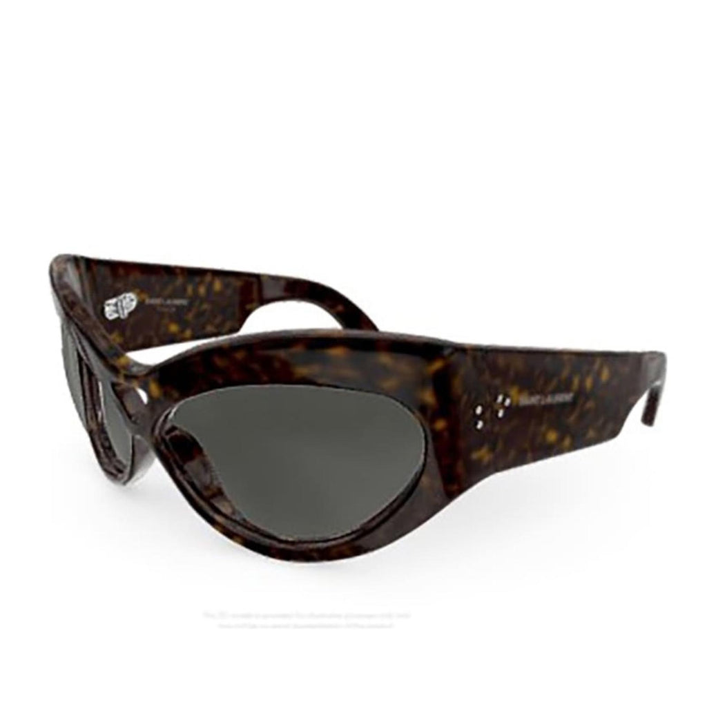 Saint Laurent Cat Eye Sunglasses, Brown Tortoise 67mm New w/Tag - Made in Italy