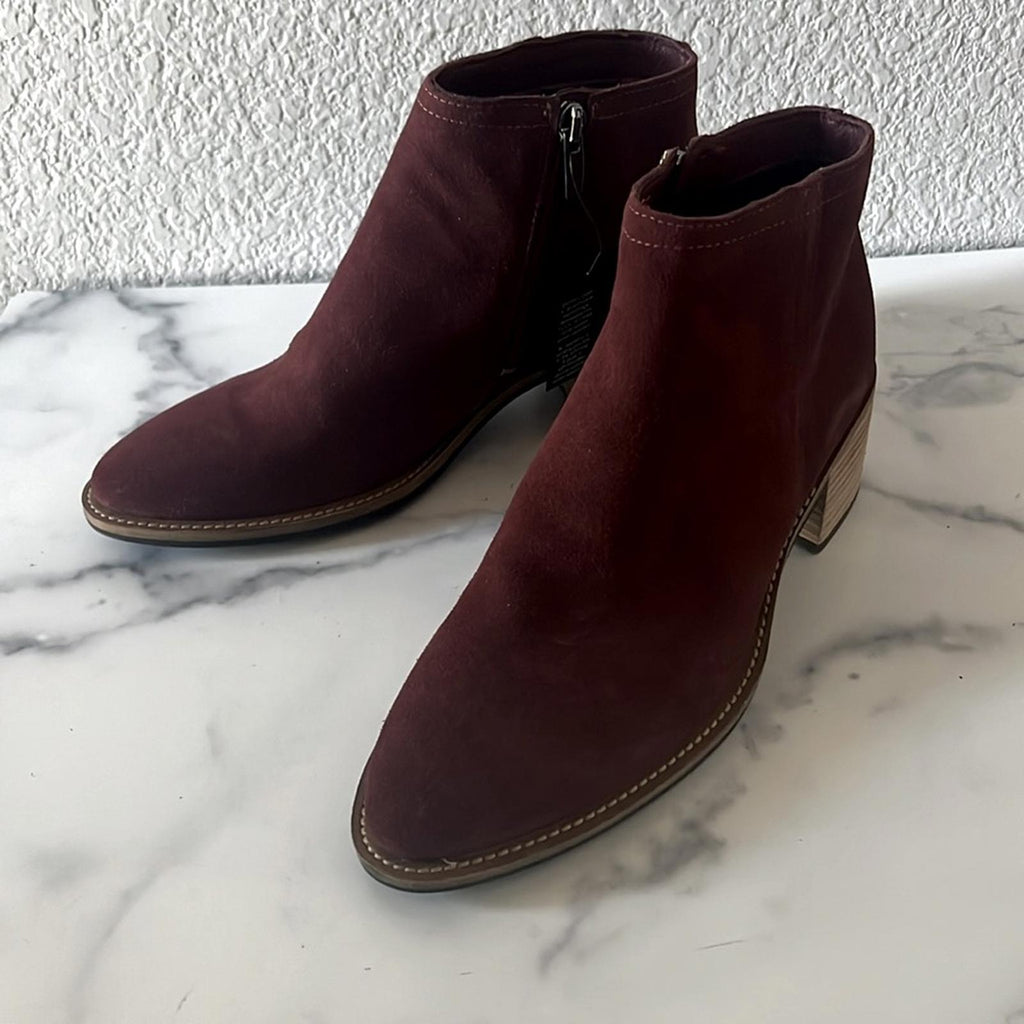Ecco Shape 35 Sartorelle Water Repellent Ankle Booties Suede Size 37 US6-6.5 NEW