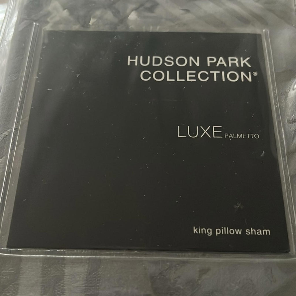 Hudson Park Collection Palmetto Cotton Silk King Sham, New w/Tag Retail $225