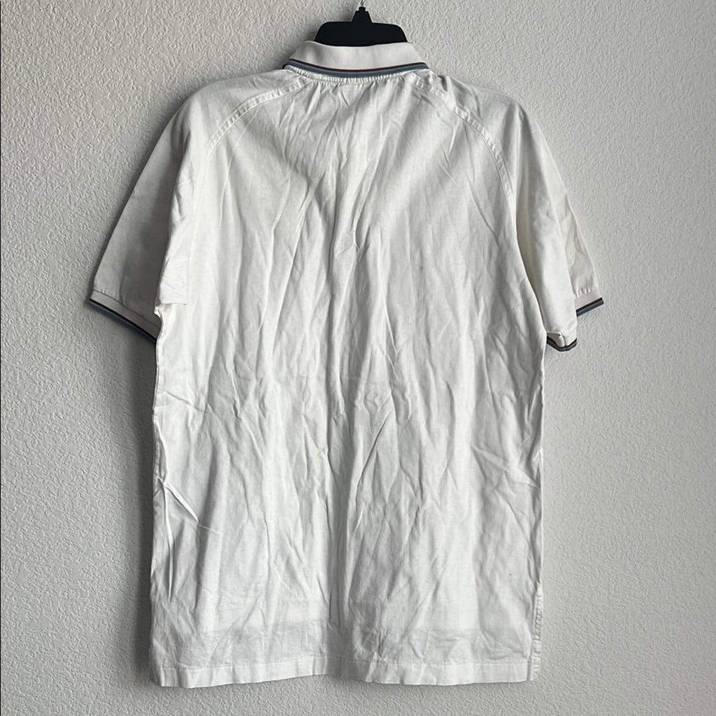 Lacoste x Izod Men’s Cotton Polo Shirt in White, Size L EXCELLENT!
