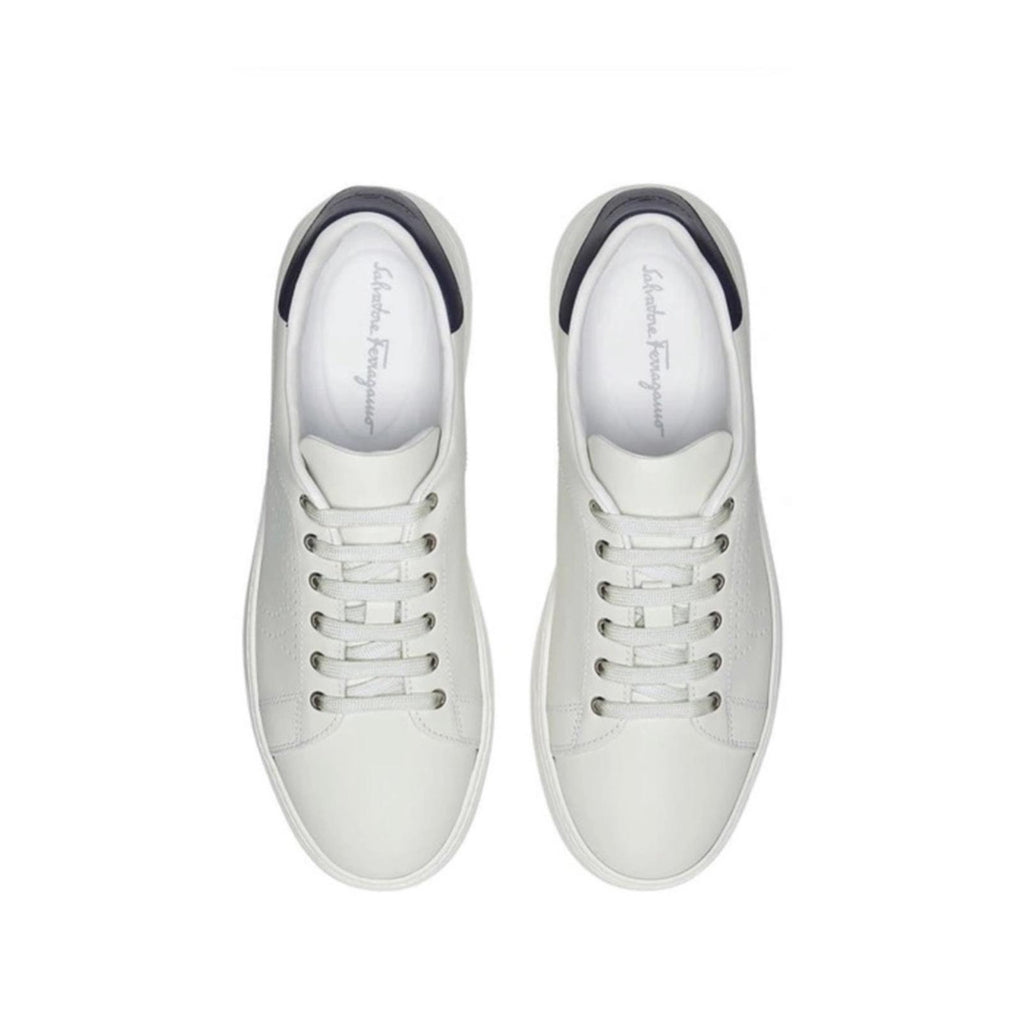 Ferragamo Pierre Low Top Sneakers, Calf Leather Size EU 41 New in Box