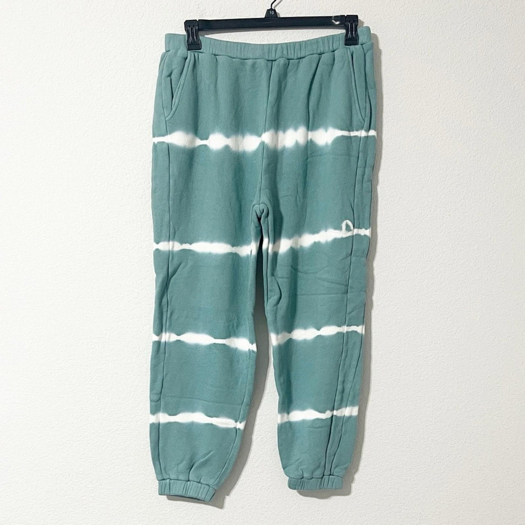 DOLAN Anthropologie Sage/Cloud Tie-Dye Jogger Pants, Size XL, NEW