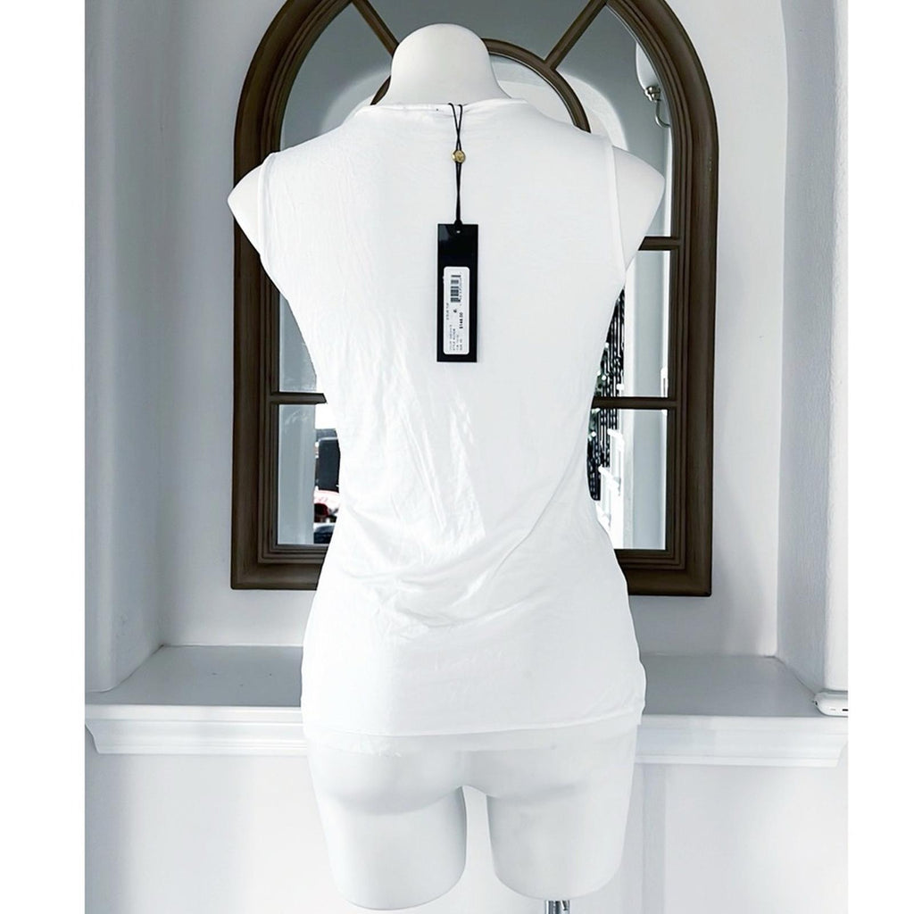 Kobi Halperin Stevie Knotted Sleeveless Top, White Size XS New w/Tag Retail $148