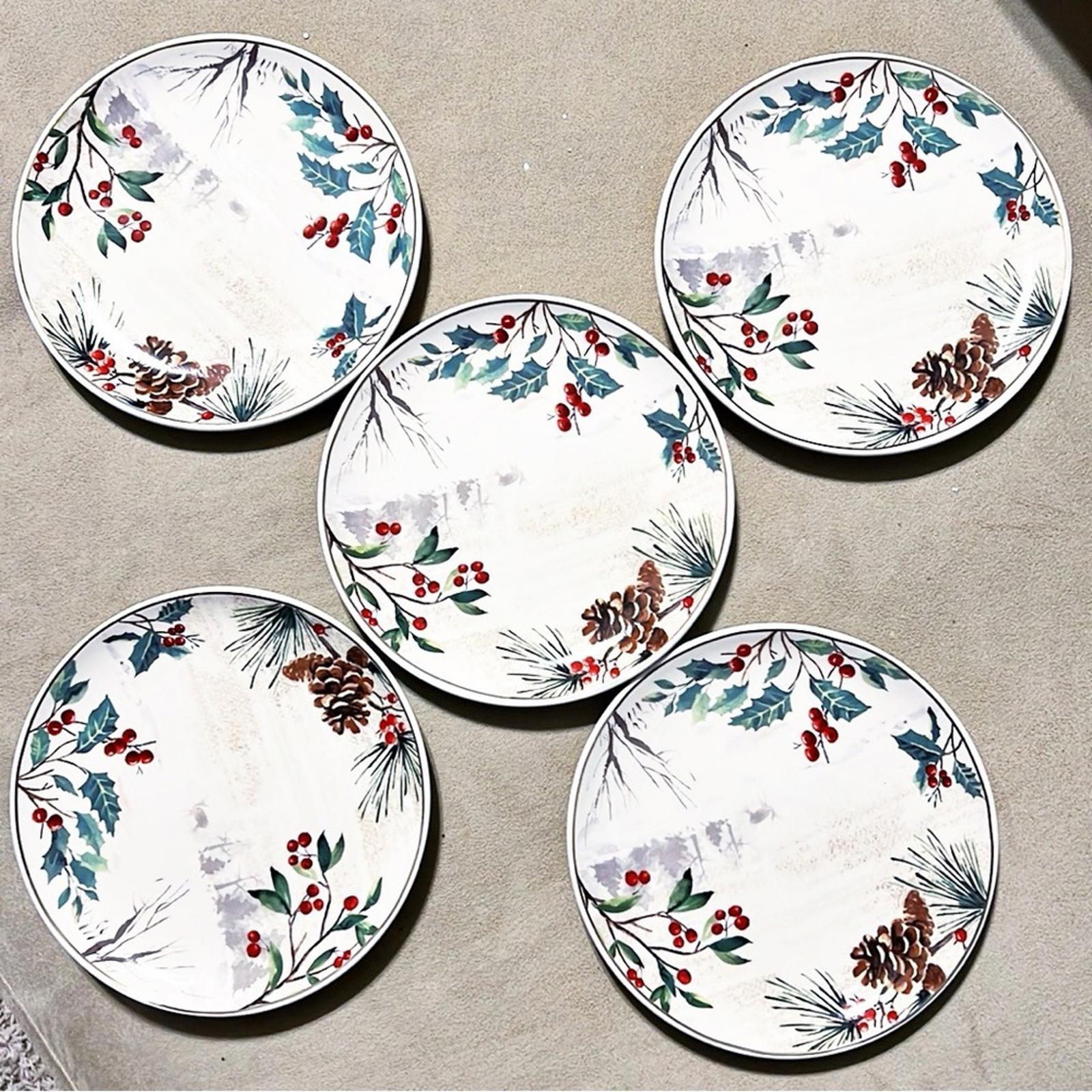 NEW Robert Stanley Ceramic Plates 5-Piece Set ($7.99/each) New with Tags $40