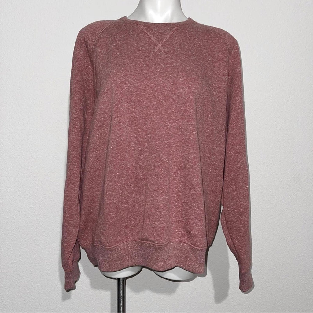ATM Mouline Crewneck Sweatshirt in Claret, Size XL NEW w/Tag Retail $250
