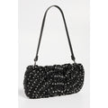 STAUD Cosmic Wave Beaded Bean Bag in Black, New w/Tag