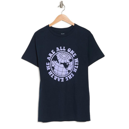 Abound Earth Graphic T-shirt in Navy, We Are One Size L New w/Tag