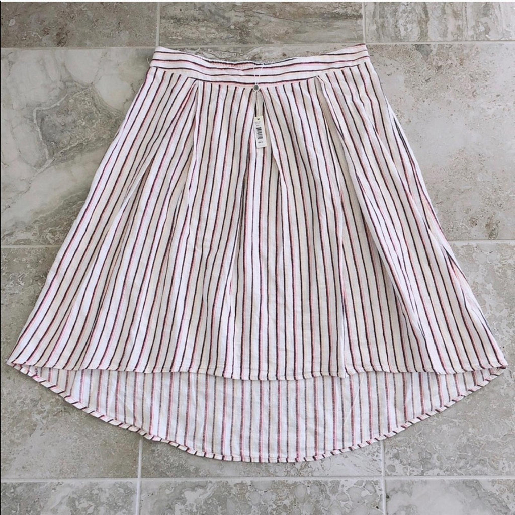 NEW Max Studio Linen-Blend Hi-Low Midi Skirt, Size XXL, New w/Tag