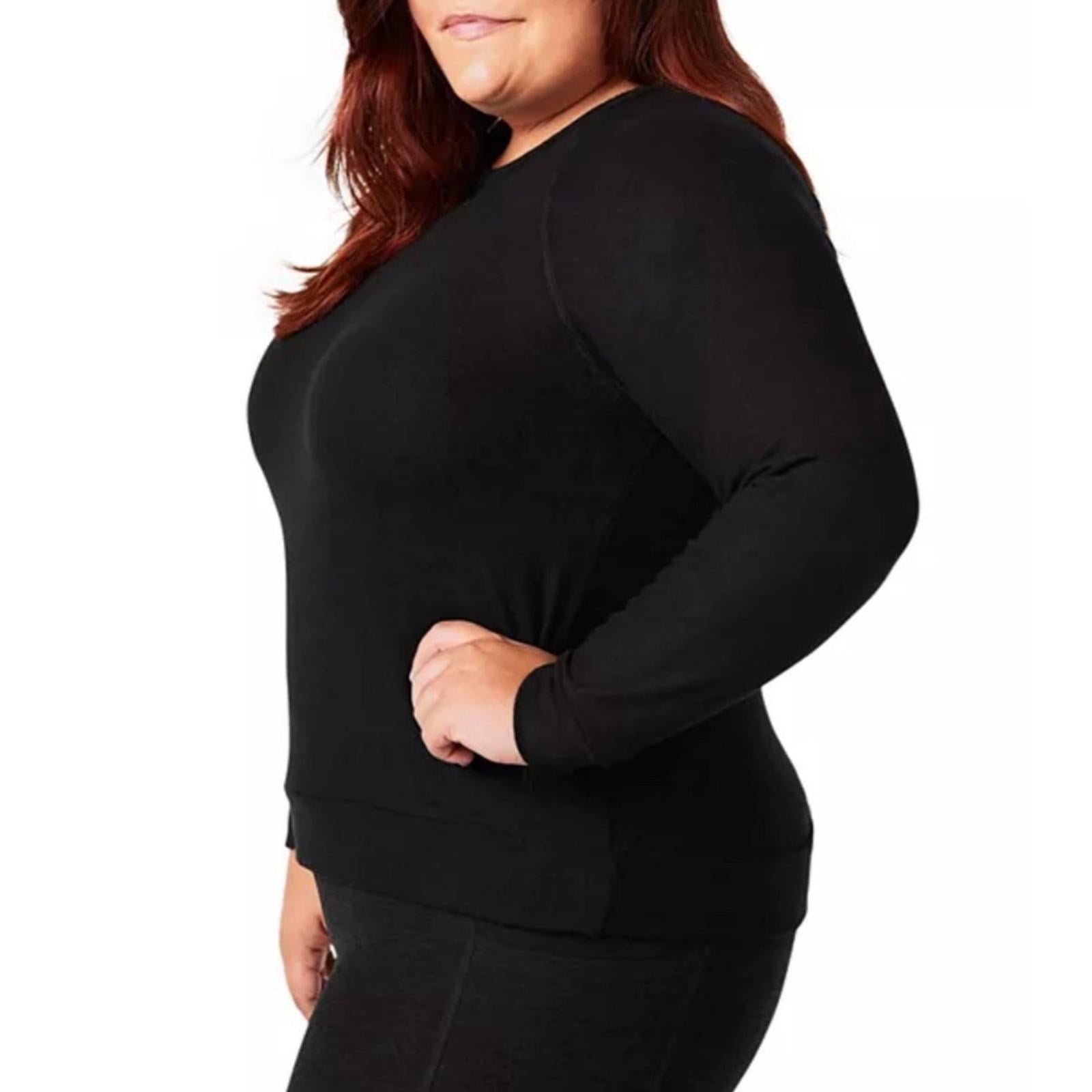 Beyond Yoga Plus Raglan Sleeve Bopo Pullover in Black, NWT, Size 1X