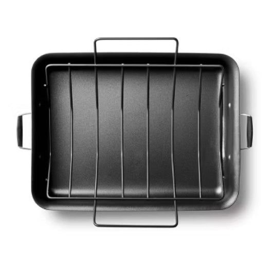 Calphalon Nonstick with AquaShield 16" Roaster w/Rack, 40% Longer Lasting NEW