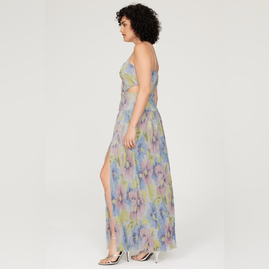 Liv Foster Printed Cutout Pleat Front Dress, Size 10 New w/Tag Retail $295