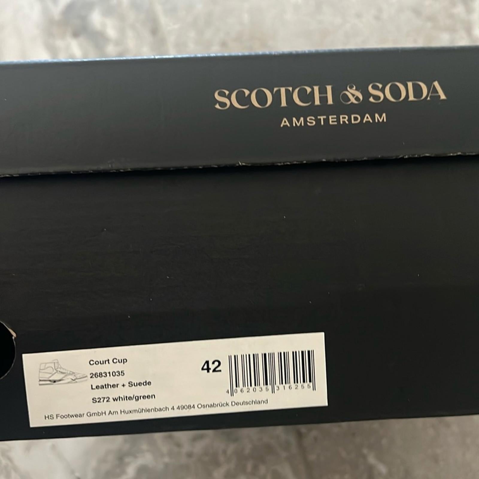 Scotch & Soda Court Cup Hi-Top Sneakers, White Size EU 42 | US 9 New in Box