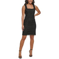 NWT Kensie Women’s Crochet Sleeveless Sheath Dress, Black Size 2 Retail $118