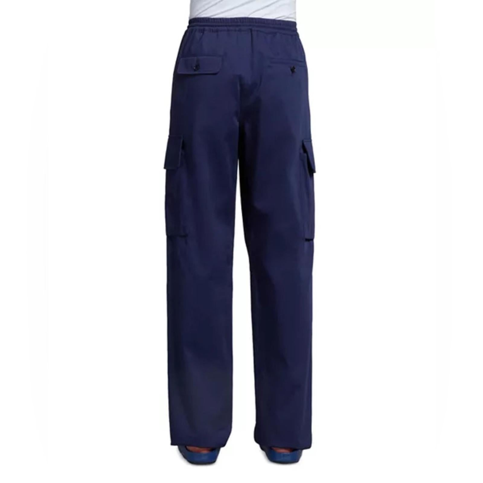 Marni Drawstring Cargo Pants Trousers in Navy, NWT, Size 50