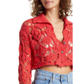Free People Sedona Cardi in Guava Berry, Size XS New w/Tag Retail $128
