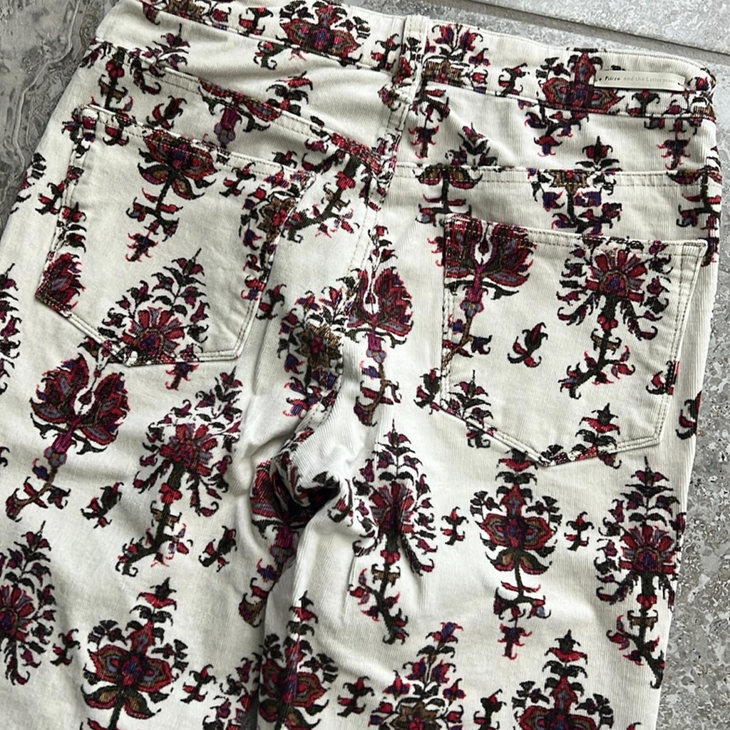 Anthro’s Pilcro and the Letterpress High-Rise Bootcut Retro Cords Pants Size 28
