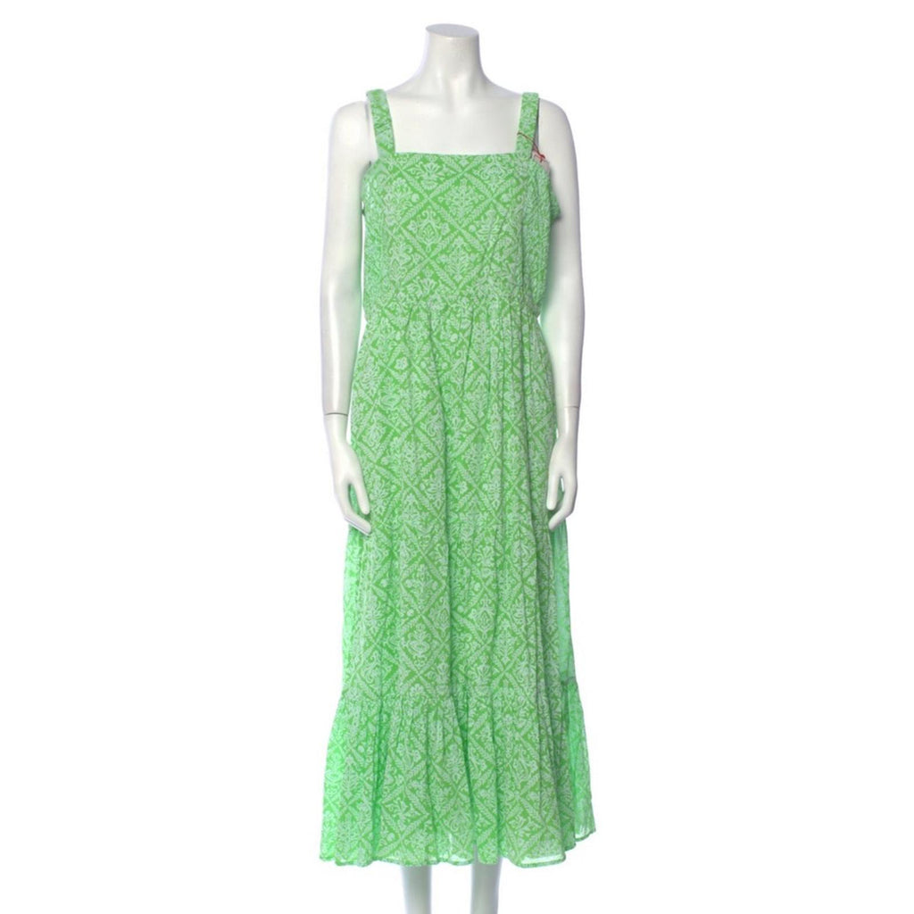 Banjanan Regina Patterned Midi Dress, Tile Print Flash, Size XL New w/Tag $365
