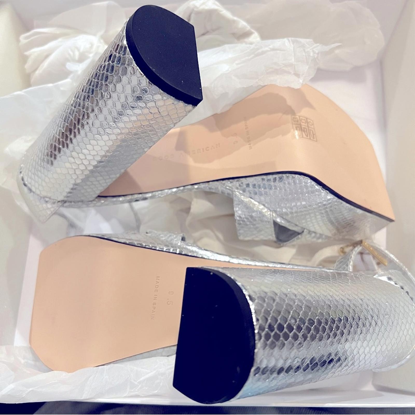 Good American Ankle Strap Open Toe Platform Sandals, Size 9.5M NEW w/Dust Bag