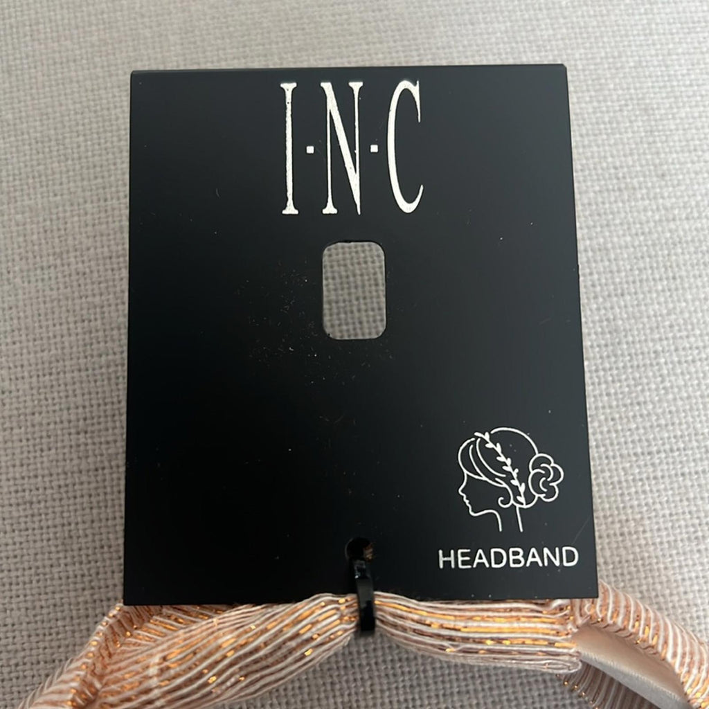 INC Gold Chiffon Headband New w/Tag Retail $29.50