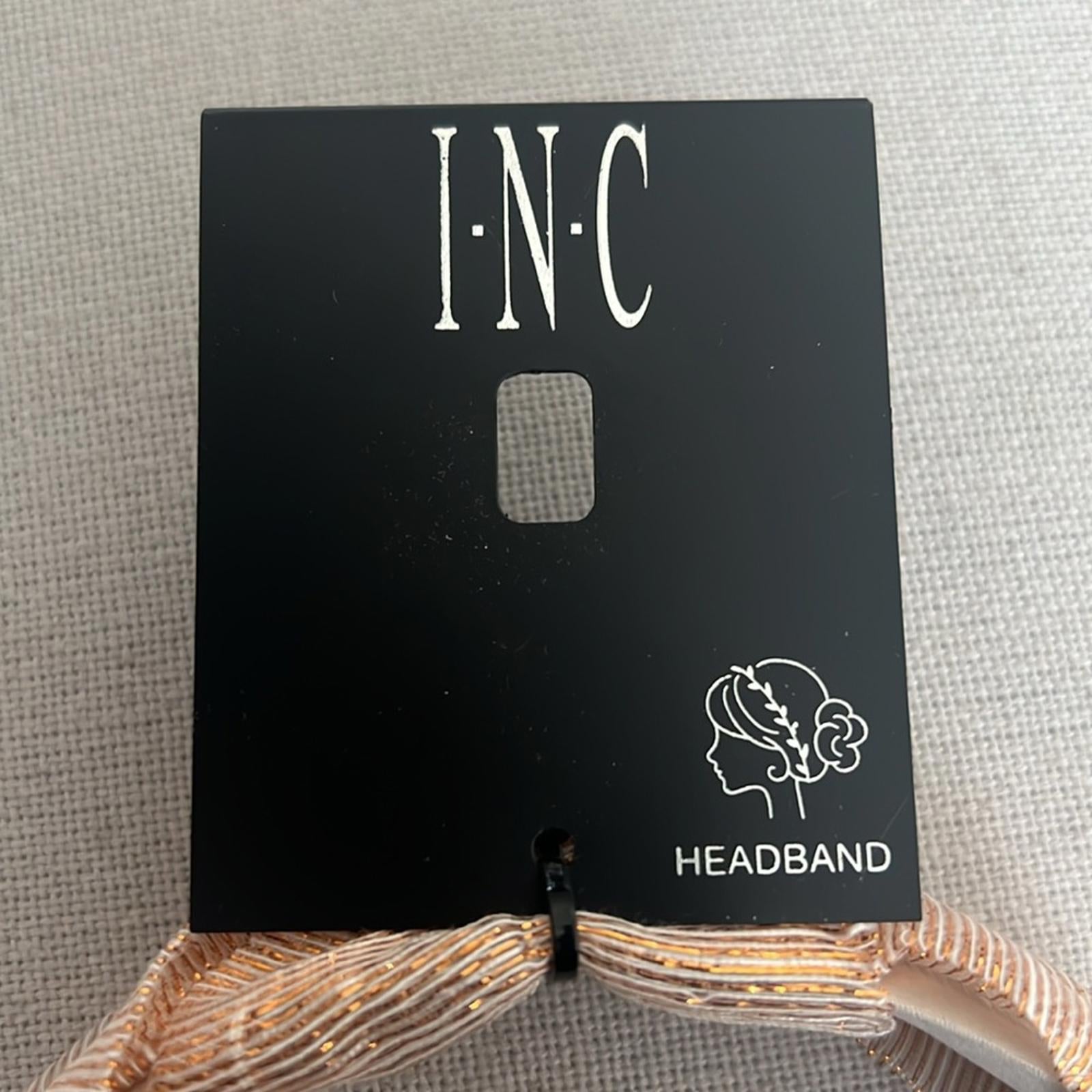 INC Gold Chiffon Headband New w/Tag Retail $29.50