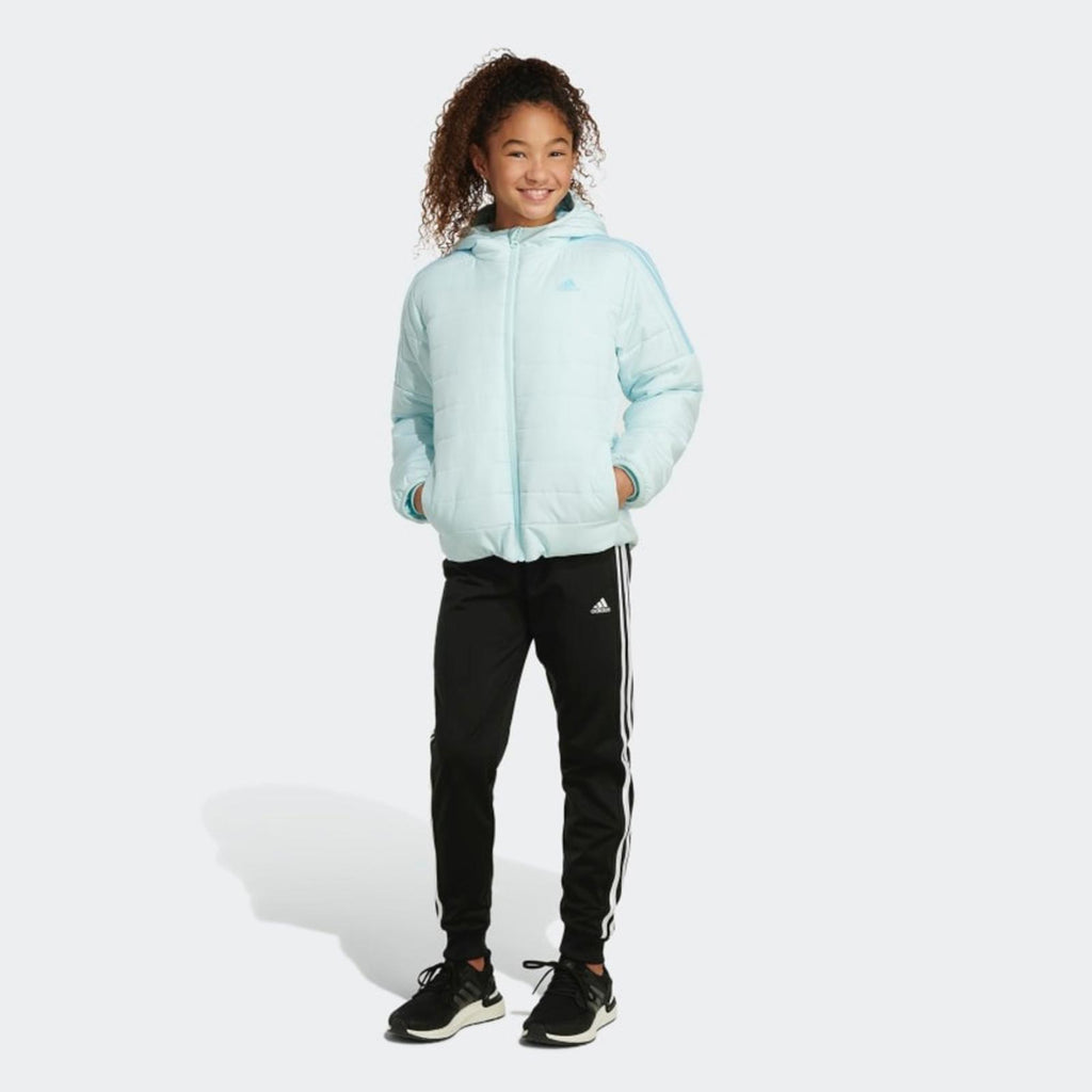 Adidas Cozy 3-Stripes Puffer Jacket in Blue, Size XXS, NWT