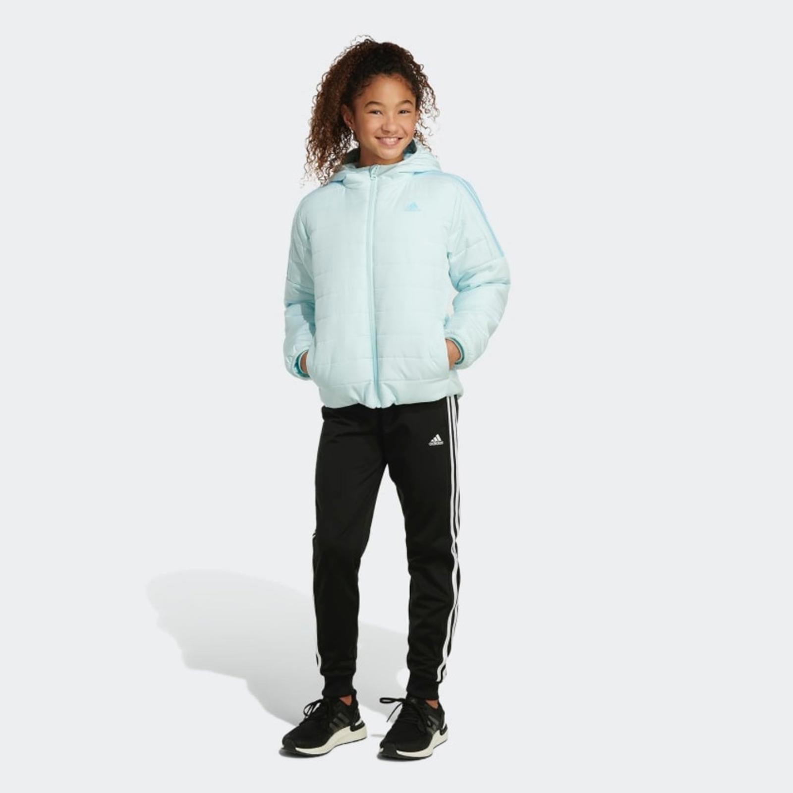 Adidas Cozy 3-Stripes Puffer Jacket in Blue, Size XXS, NWT