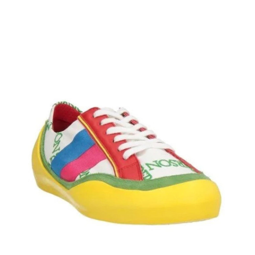 JW Anderson LaceUp Bubble Sneaker, Suede Yellow-Canvas Size 42 New in Box