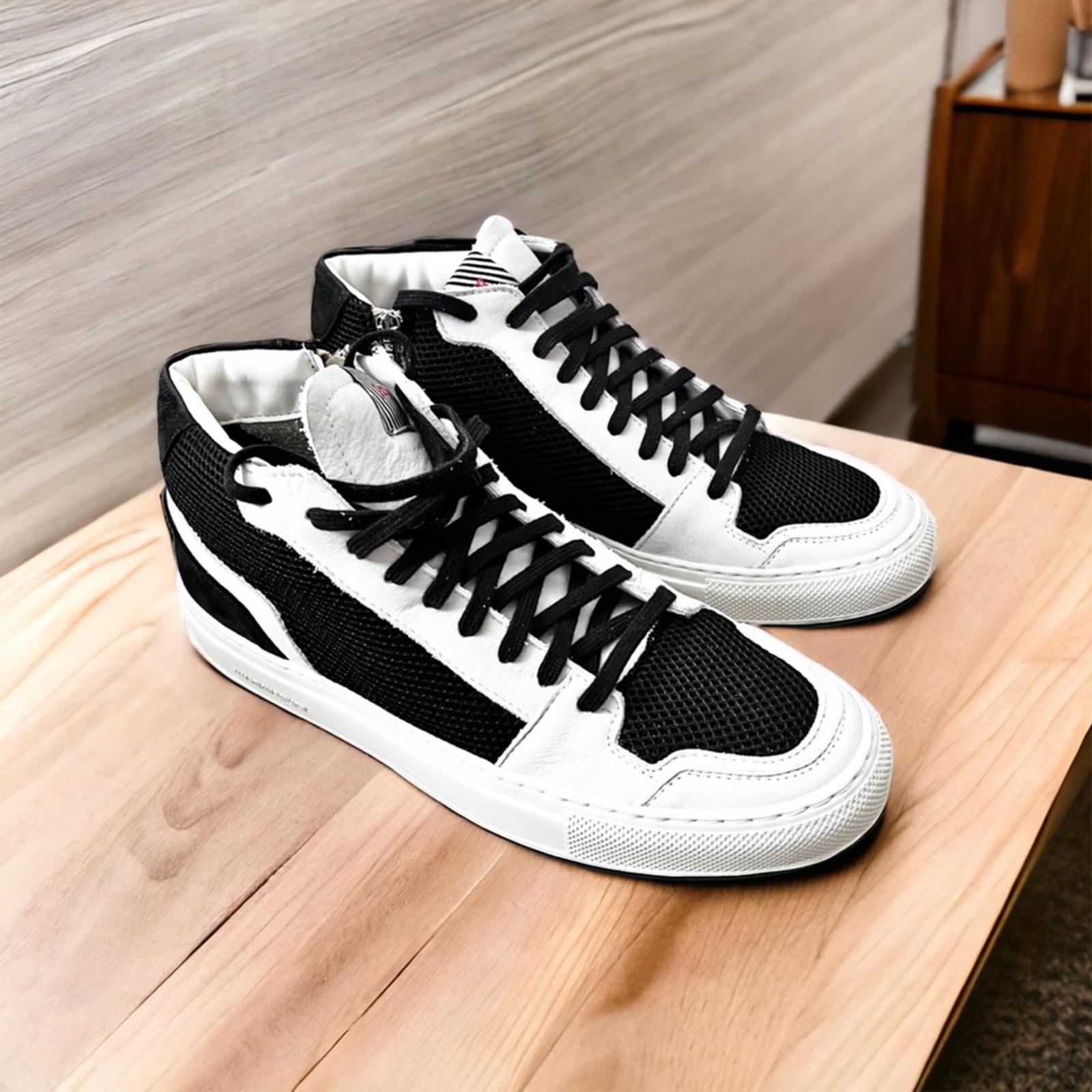 P448 Zac Mid-Top Fashion Sneakers, Made in Italy), Size EU 42 New w/o Box