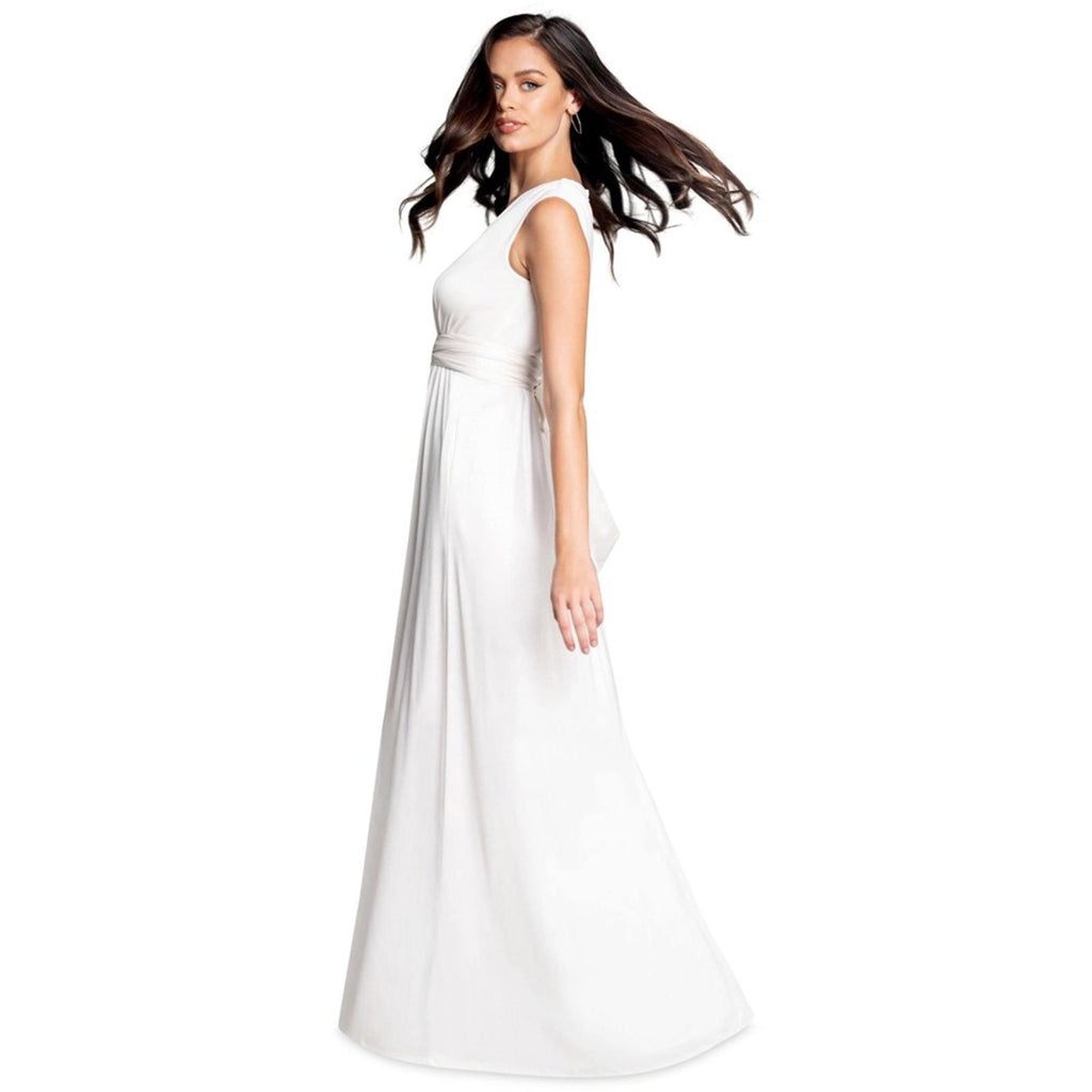 Dress the Population Krista Plunge Neck Side Slit Gown, NWT, Size XXL