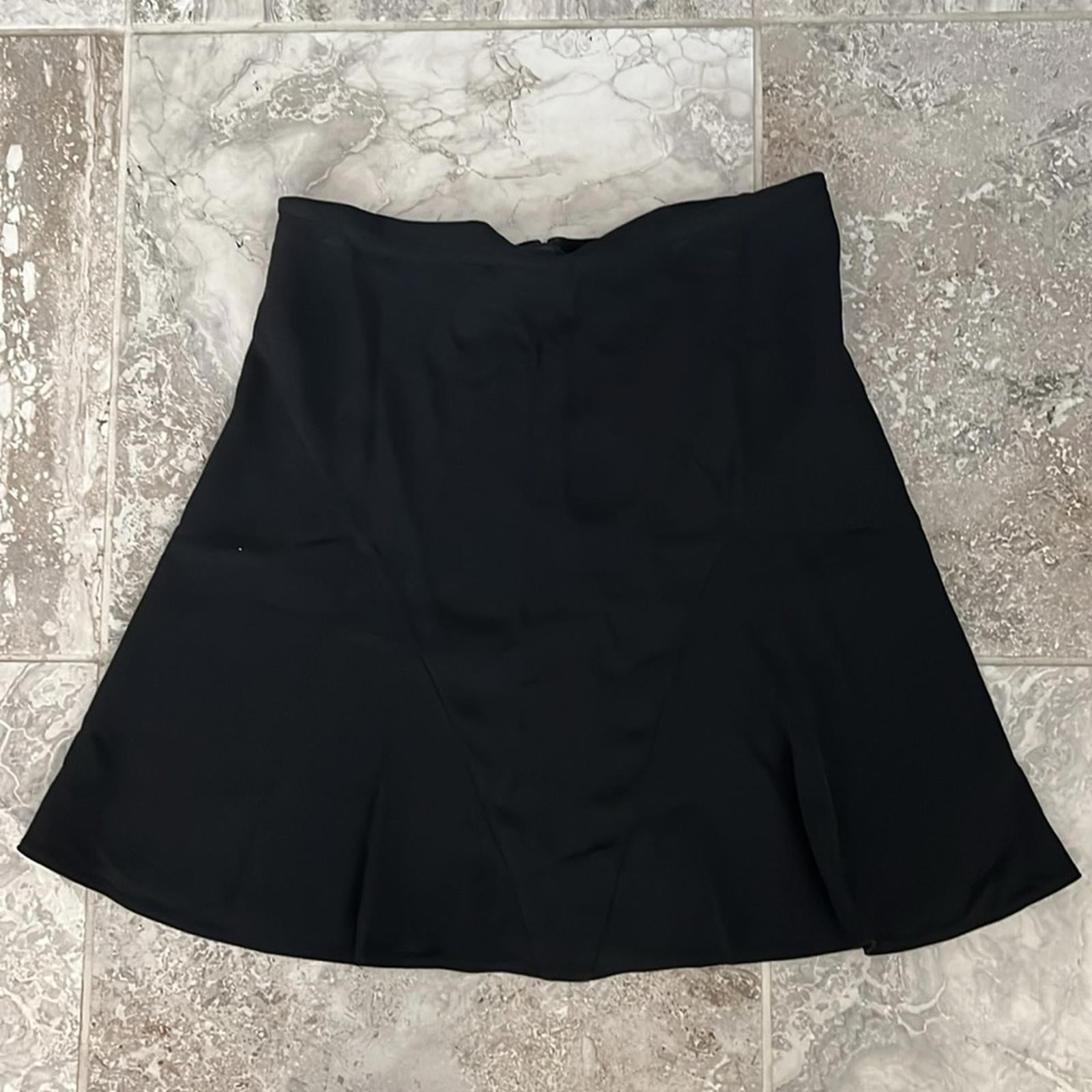 Stella McCartney Flared Midi Skirt, Black Size 44 Retail $598