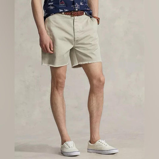 Polo Ralph Lauren 6” Burroughs Relaxed Fit Chino Shorts, Khaki Size 42 NEW $168