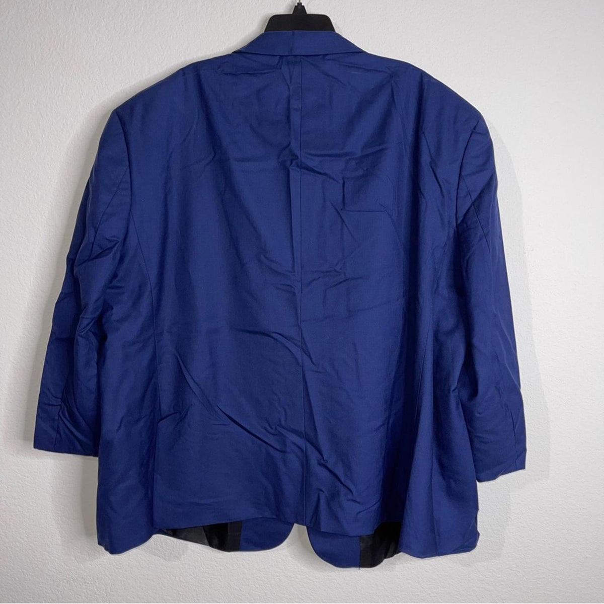 BLACK by Vera Wang Blue Suit, Fine Worsted Wool, Size 60R EXCELLENT! NEW w/o Tag