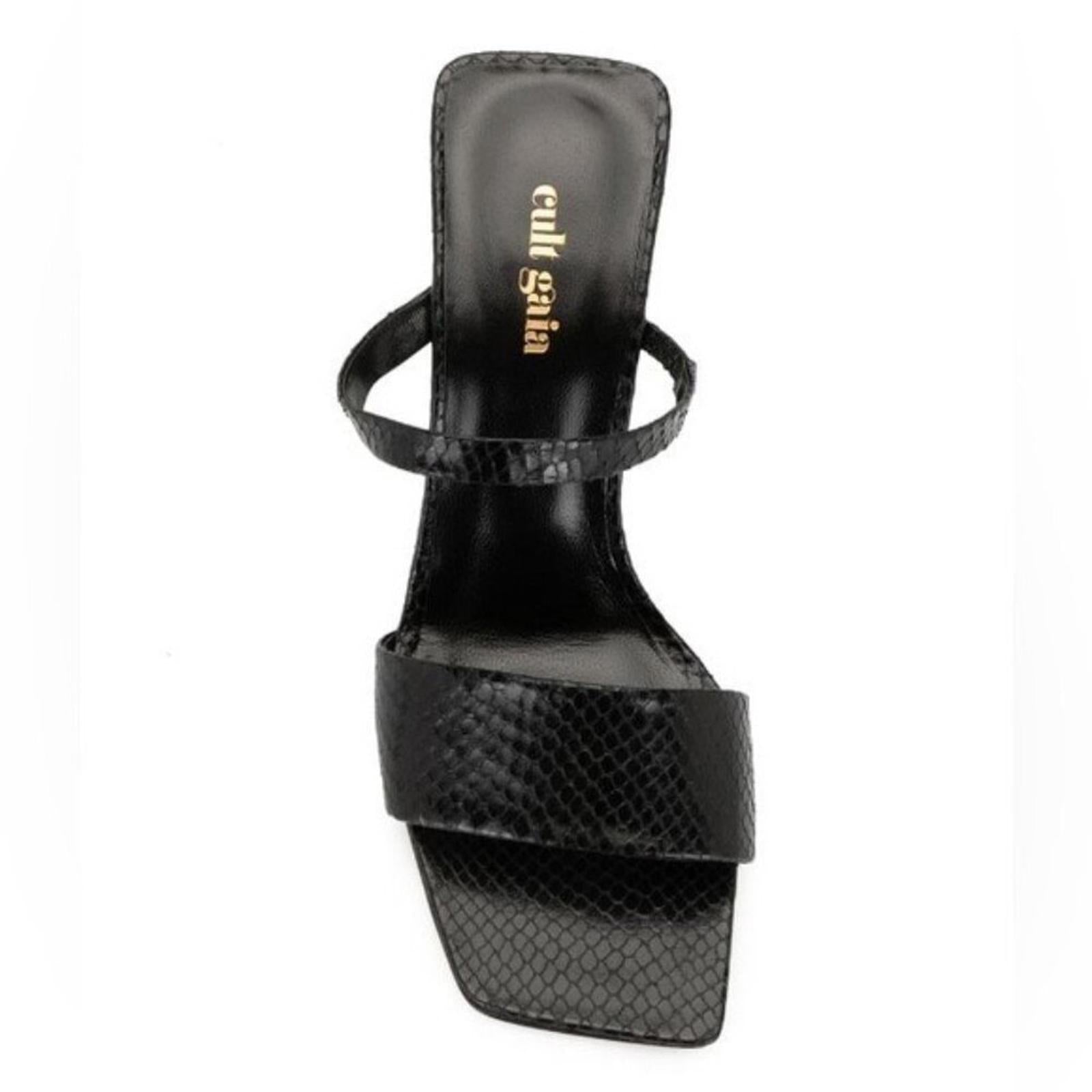 Cult Gaia x Revolve BLACK Rene Cut-Out Heel Sandals, EU39 NEW +DustBag