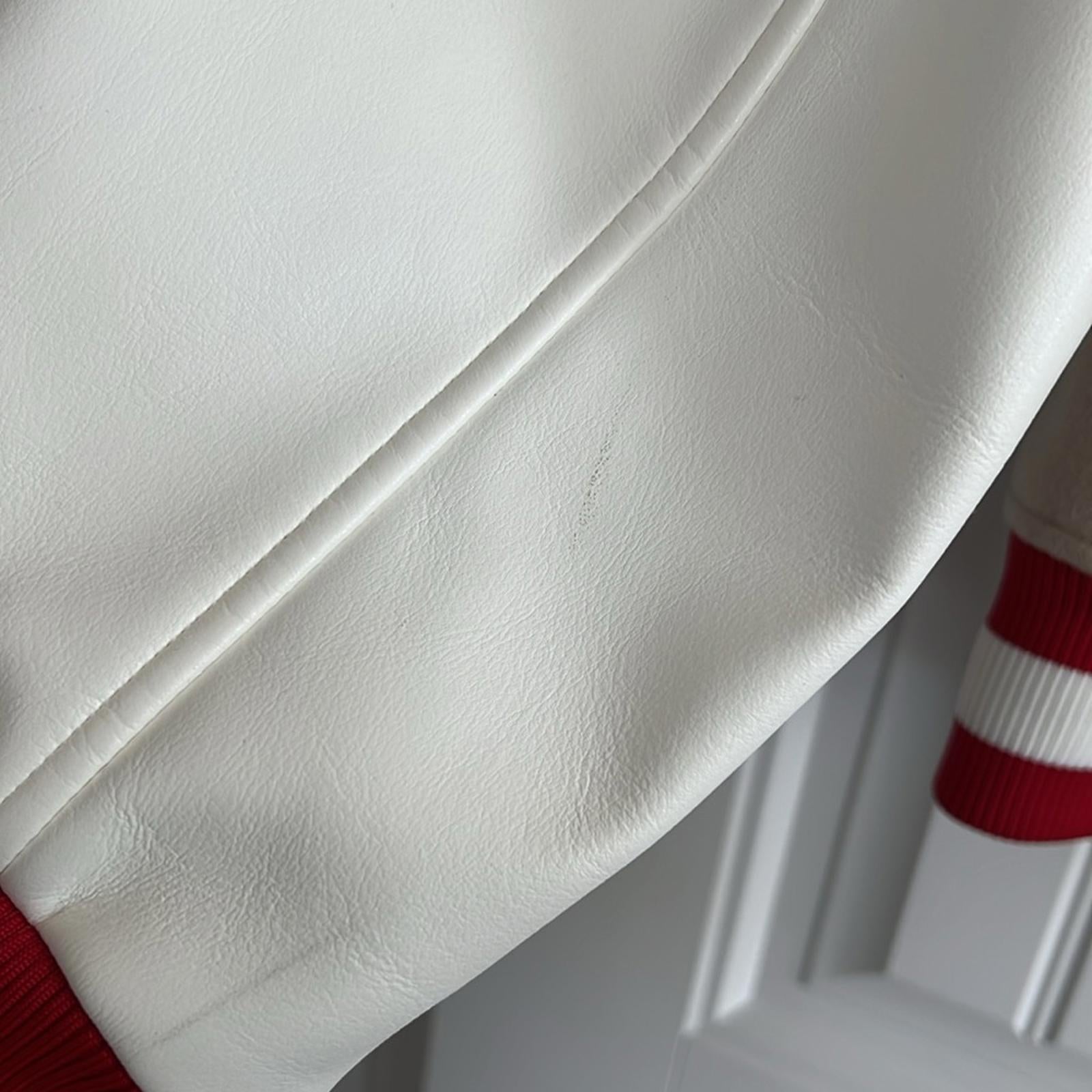 Balmain Embroidered Cursive Logo Letterman Jacket, Size 54