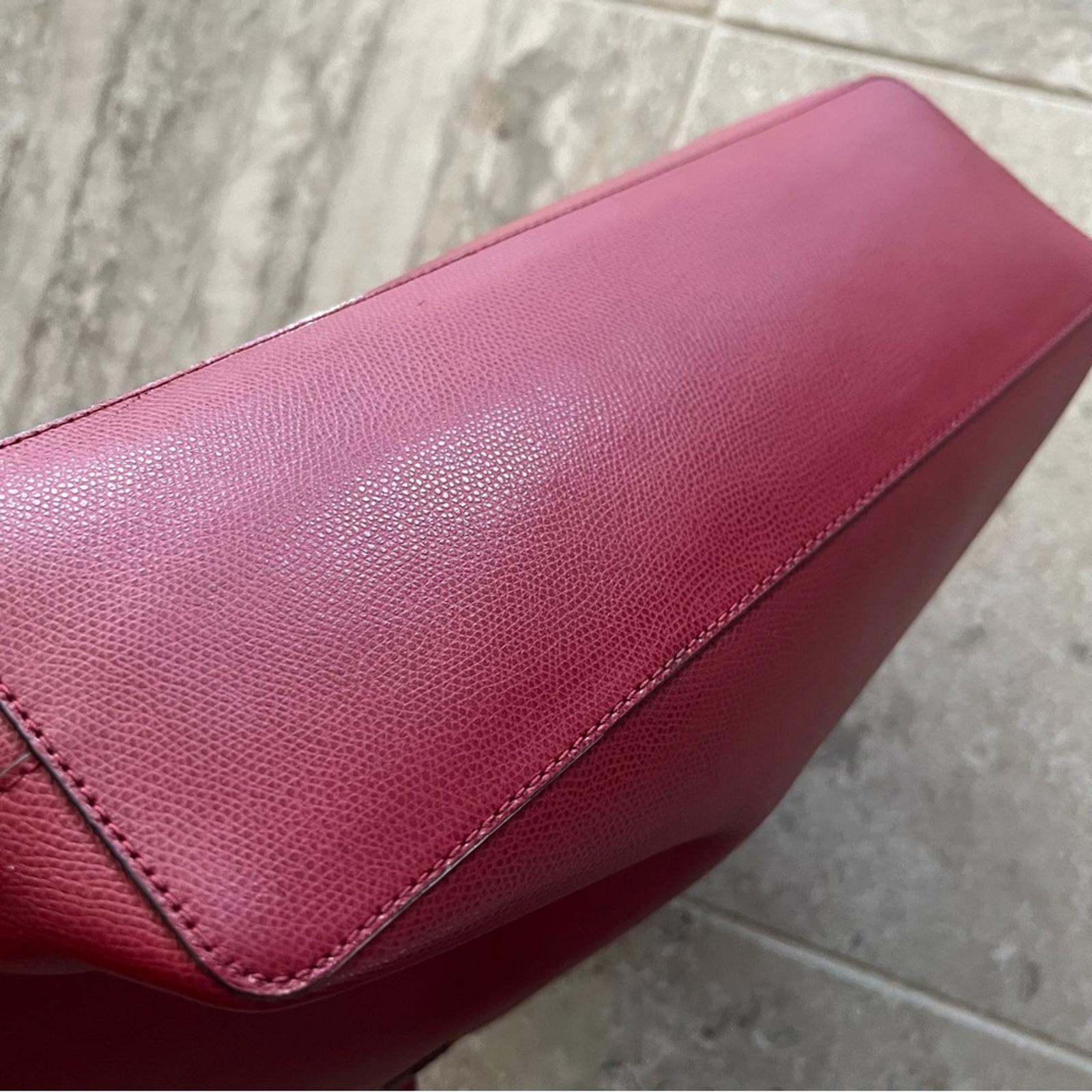 Michael Kors Red Leather Tote Bag in Burgundy, Retail $348