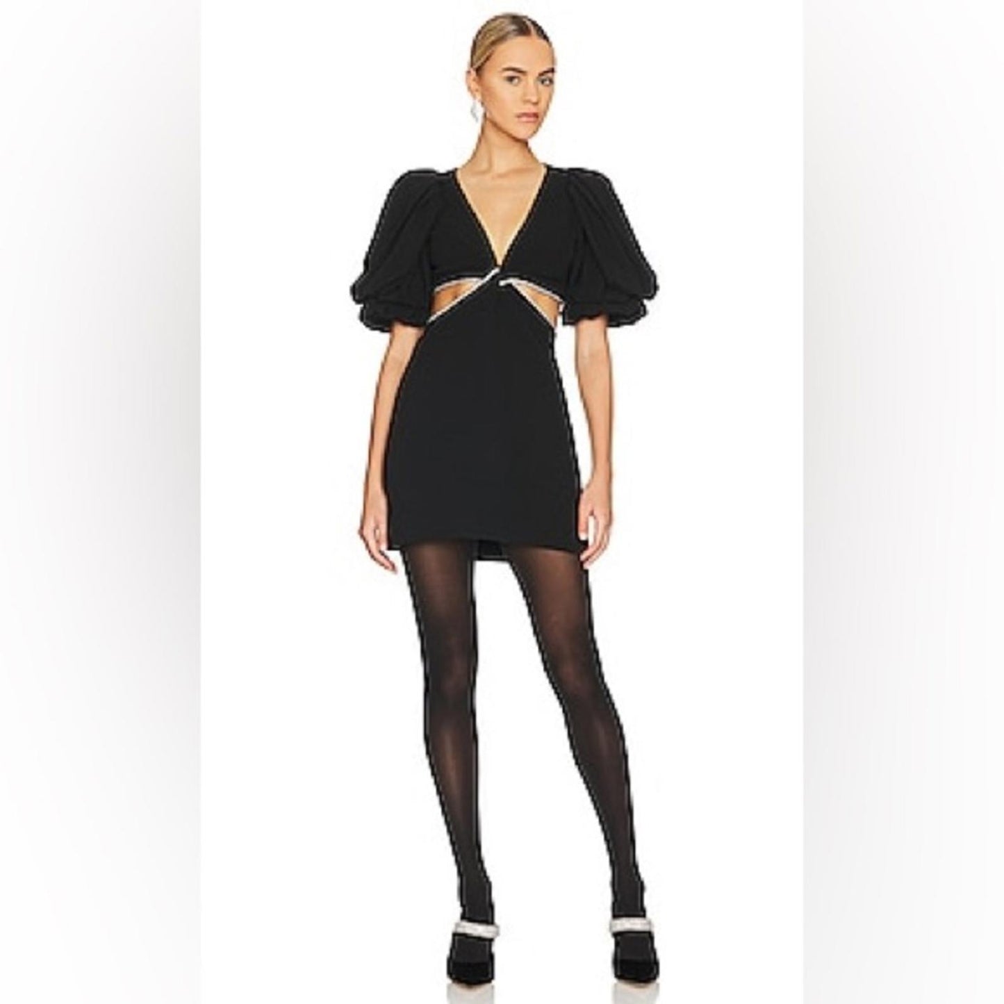 A.L.C. Revolve* Hazel Mini Cut-Out Dress in Black, Size 0 EXCELLENT! Retail $595