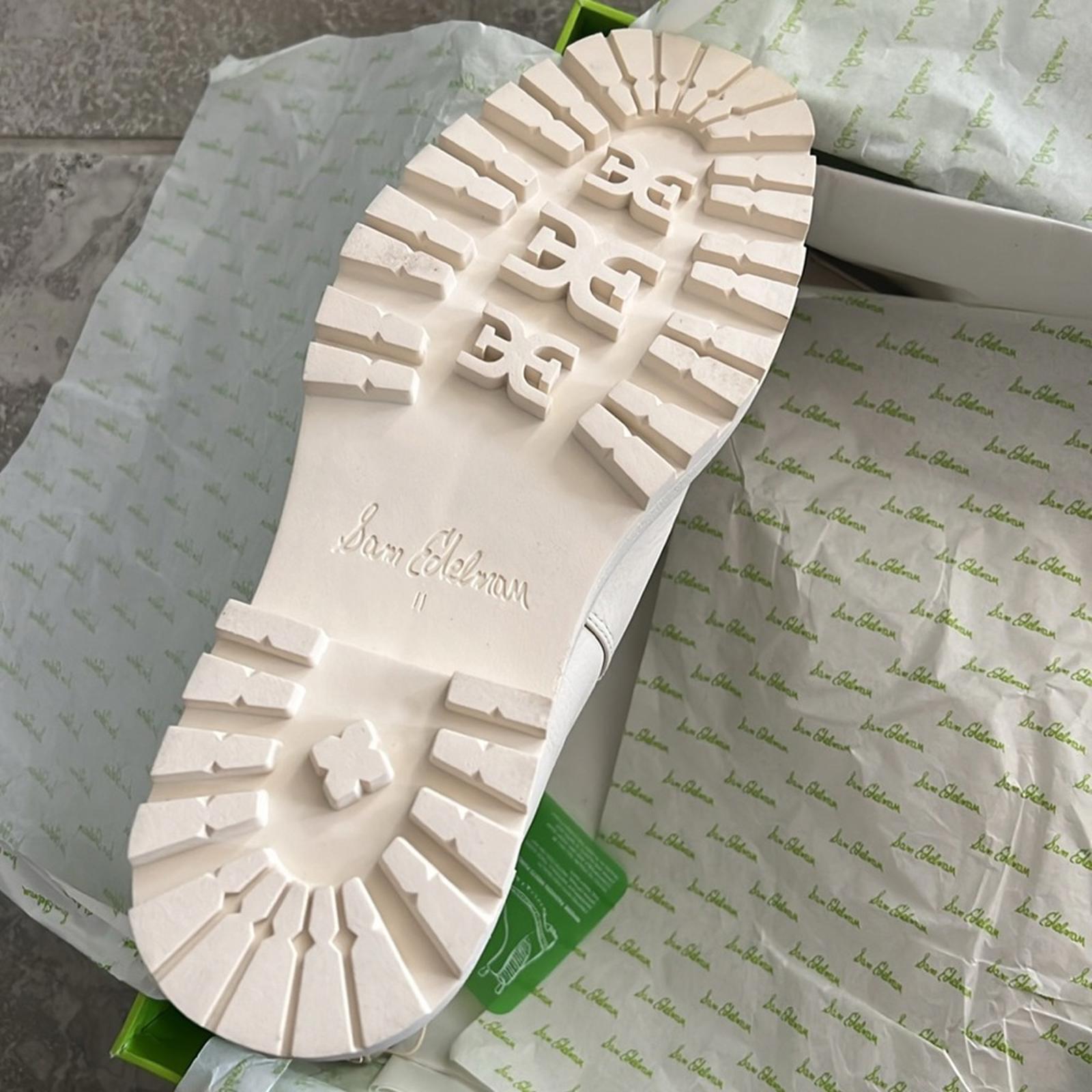 Sam Edelman Laguna Waterproof Pull On Booties Ivory Leather Size 11 New SOLD OUT