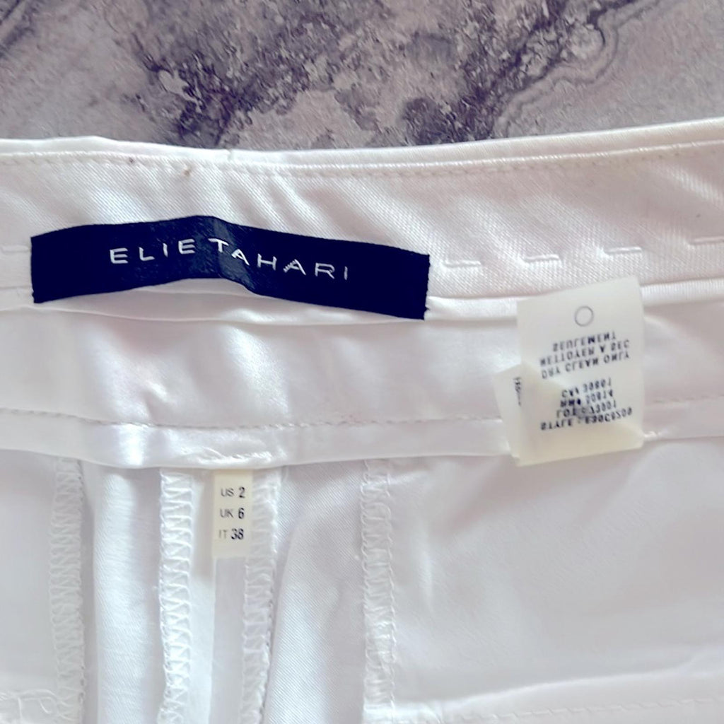 Elie Tahari Pants in White, Style E30C8209, Size 2 EXCELLENT! $295