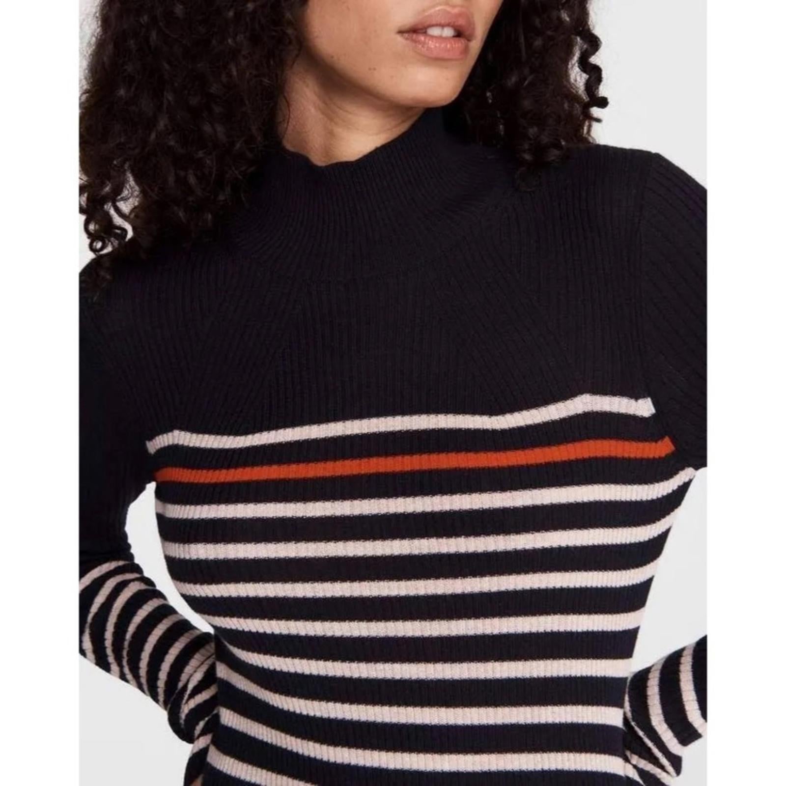NEW Rag & Bone Kate Stripe Cashmere Blend Dress Size XL New w/o Tag Retail $375