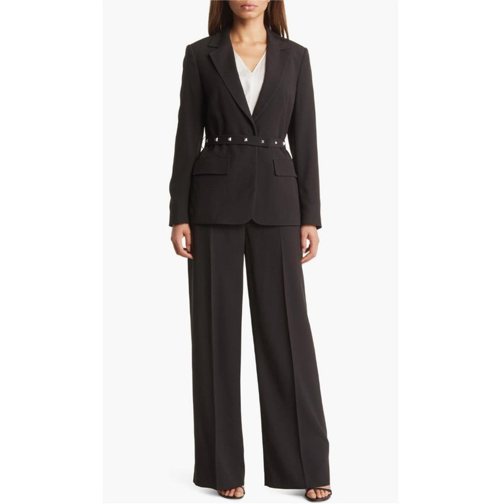 BOSS Jiriva Belted Jacket in Black, Size EU32 | US0 New w/Tag $645 SOLD OUT!