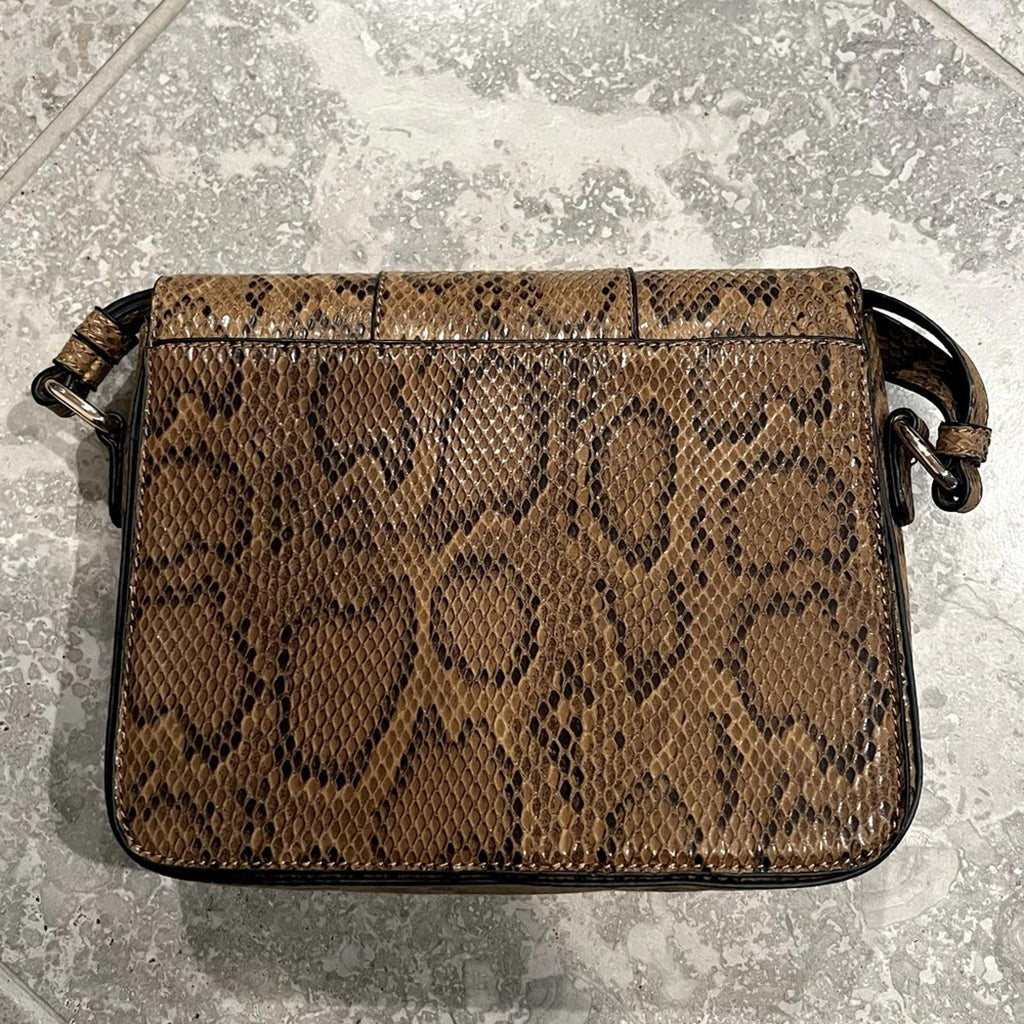 NEXT Crossbody Bag in Brown Snake Print