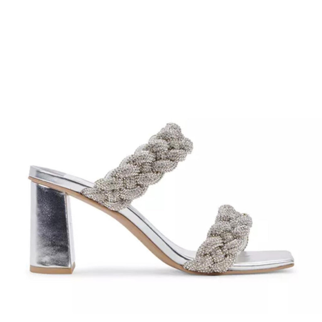 Dolce Vita Paily Embellished High Heel Sandals, Crystal Size 11 NEW in Box $140