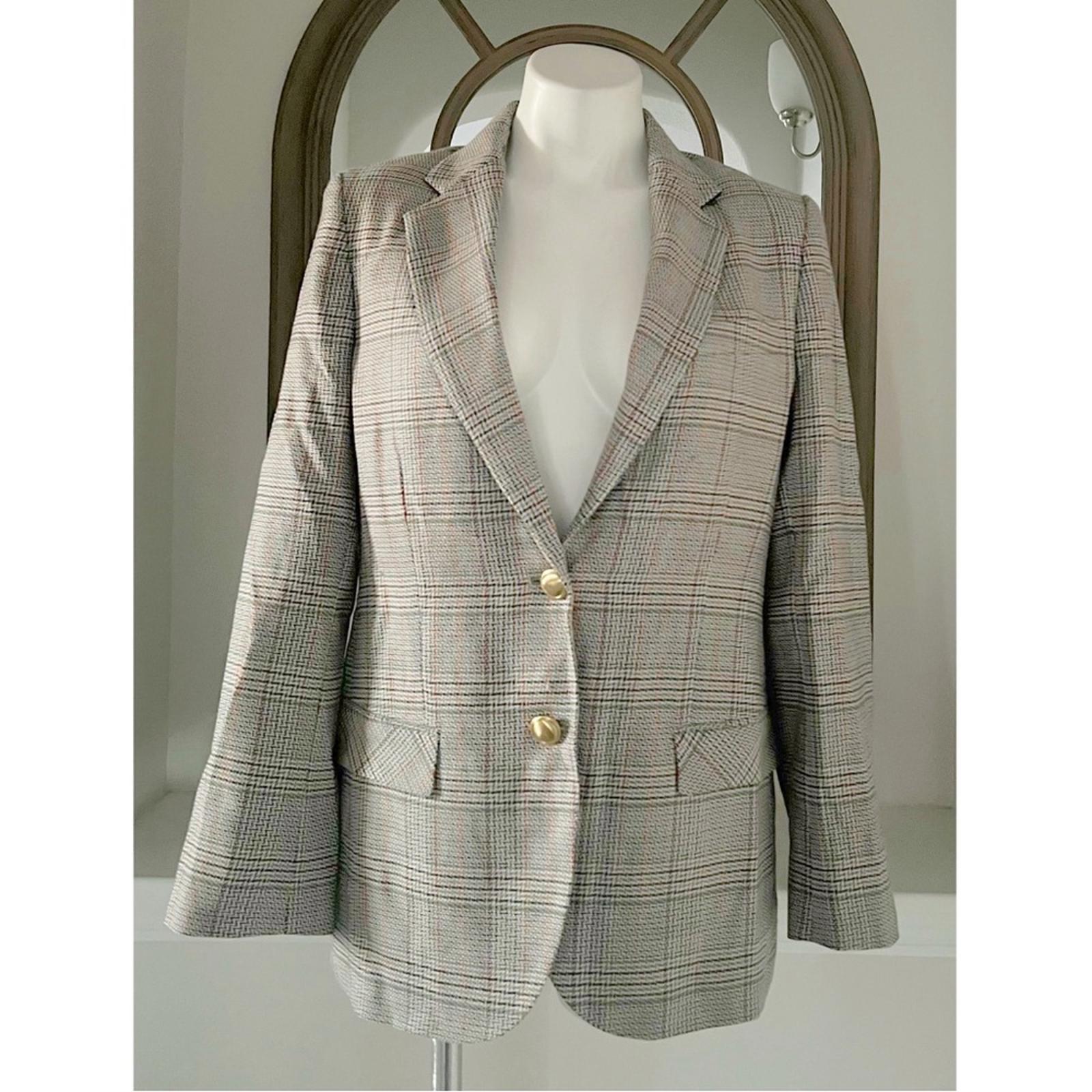 Rosetta Getty Two-Button Tailored Wool Blazer, Size 10 New w/Tag Retail $1695