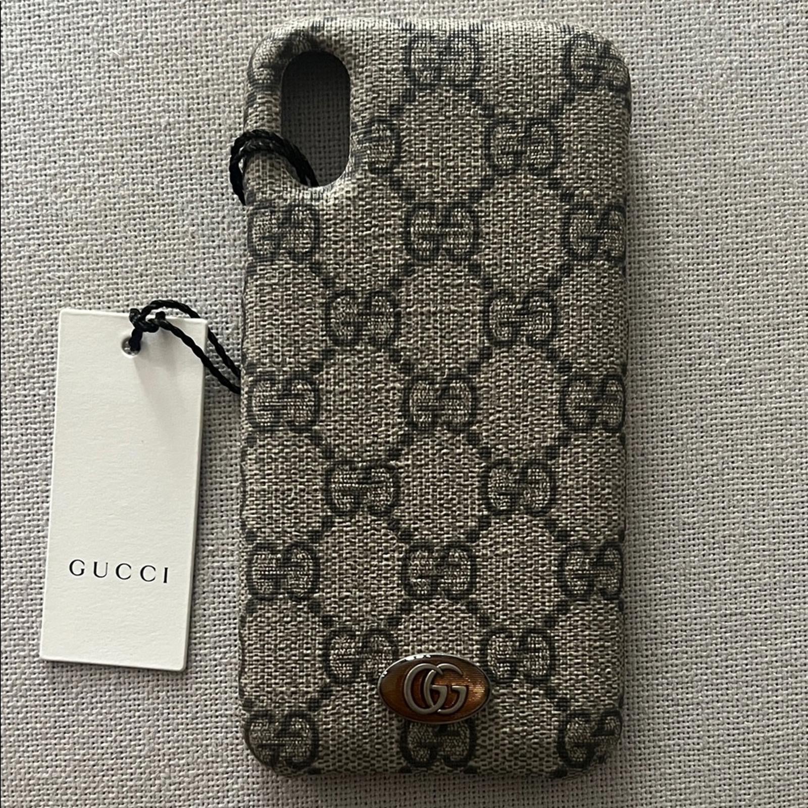 Gucci GG Supreme Monogram Ophidia iPhone Case, New in Box, Retail $370