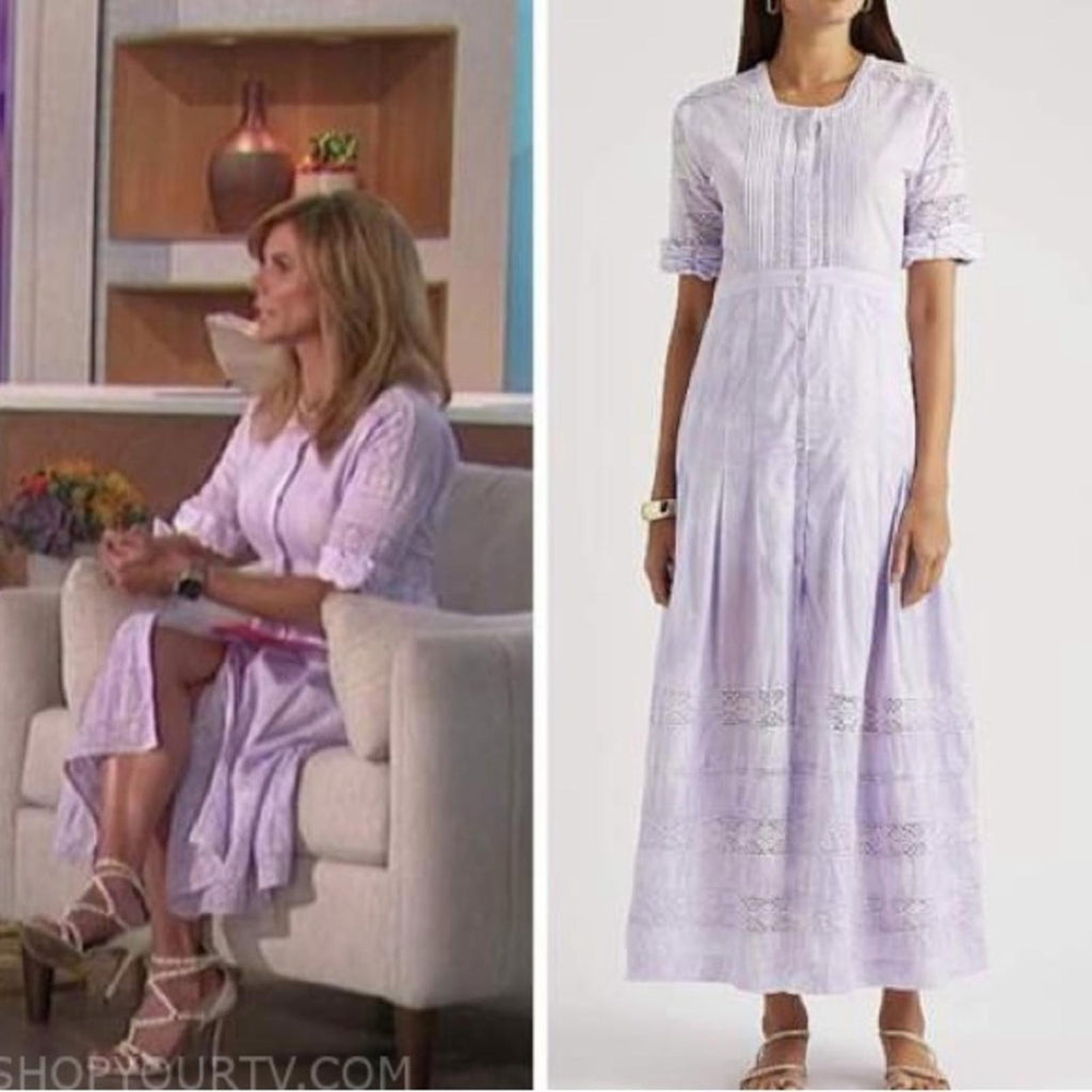 LoveShackFancy Edie Lace Short Sleeve Shirt Dress, Size XS NWT SOLD OUT!