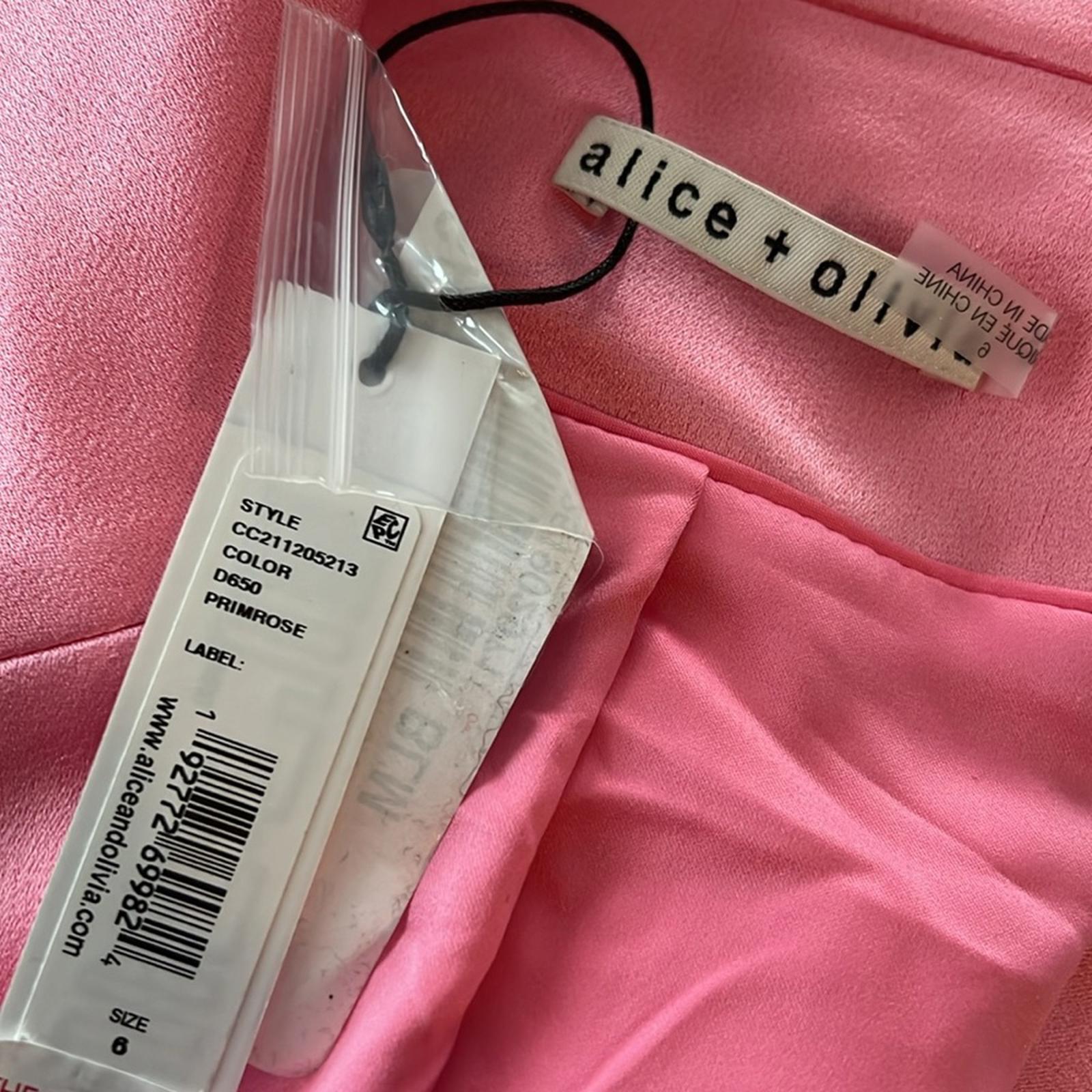 NWT Alice+Olivia Revolve Denny Notch Collar Boyfriend Blazer, Pink New w/Tag